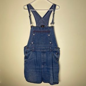 Route 66 Short Jean Overalls Size XL
